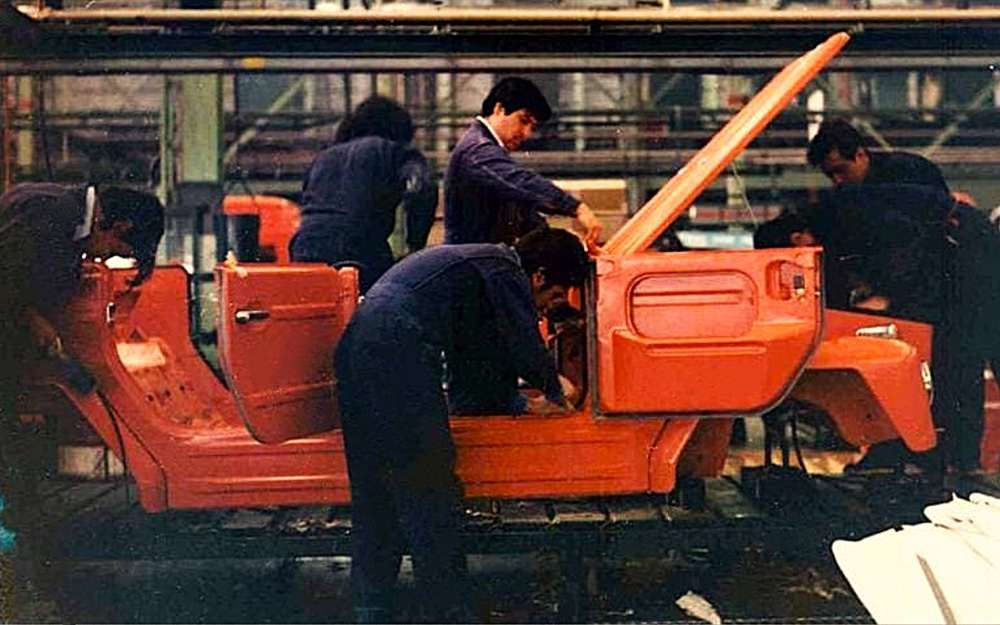 Volkswagen Type 181 assembly in the Puebla plant of Volkswagen de Mexico.