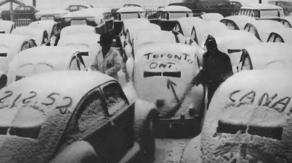 The 
        first batch of Volkswagens to be imported into Canada