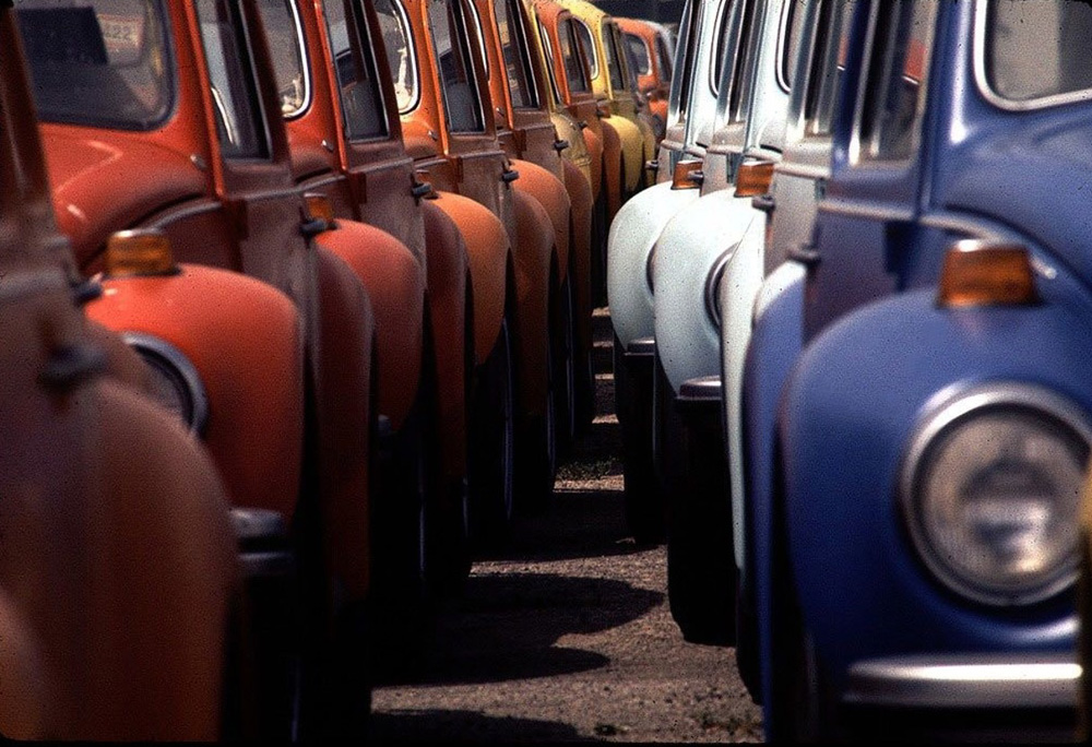 North-American 
        specification 1972 model year Beetles at an unknown holding yard