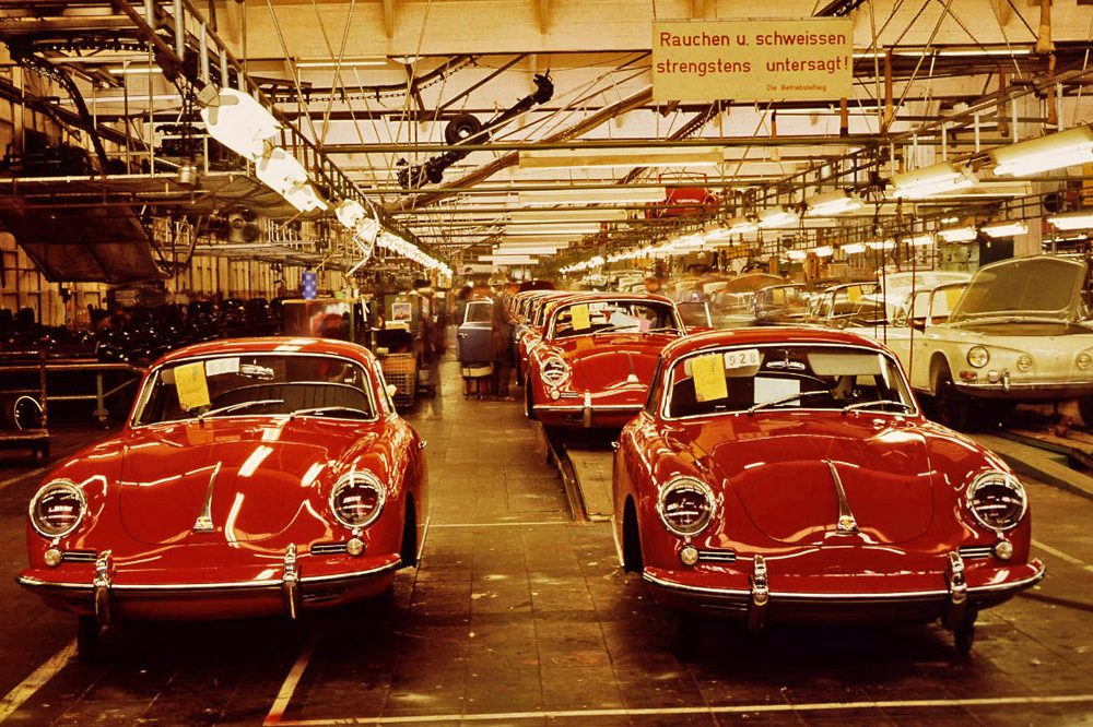 The 
        Karmann factory wasnt an exclusive VW body manufacturer, they also did 
        bodies for many others through the years